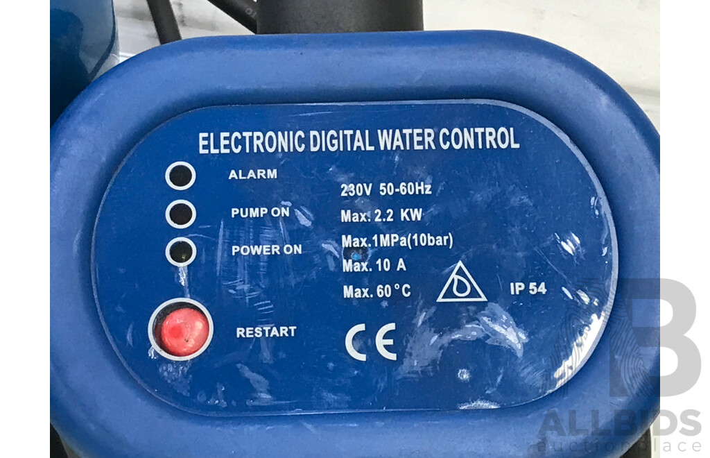 Stream 1.2kW Garden Pump with Electonic Digital Water Control Unit