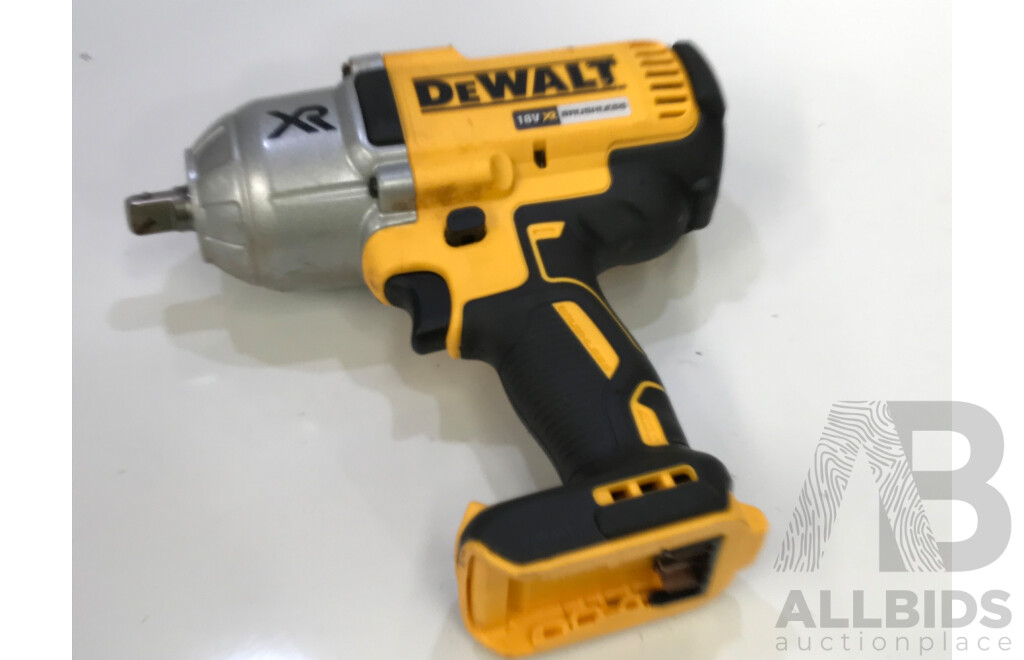 DeWalt 18V XR Li-Ion Cordless Brushless High Torque Impact Wrench - Skin Only