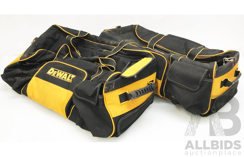 DeWalt Heavy Duty Wheeled Tool Bag - Lot of 2