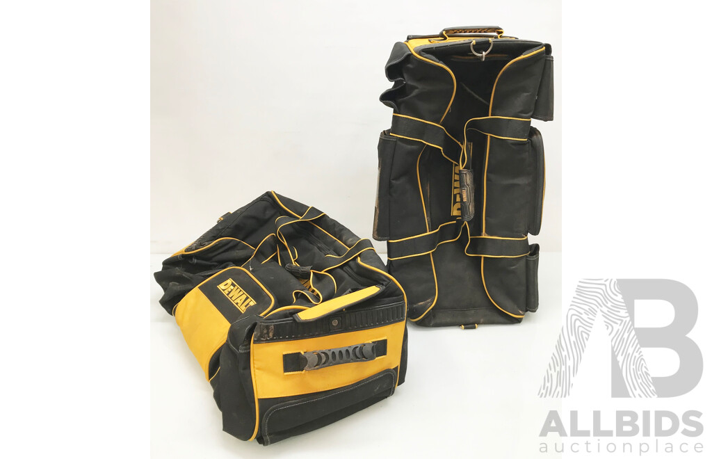 DeWalt Heavy Duty Wheeled Tool Bag - Lot of 2