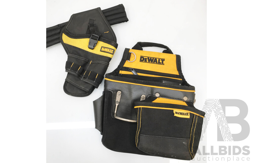 Assorted DeWalt Tool and Work Bags & Accessories - Lot of 6