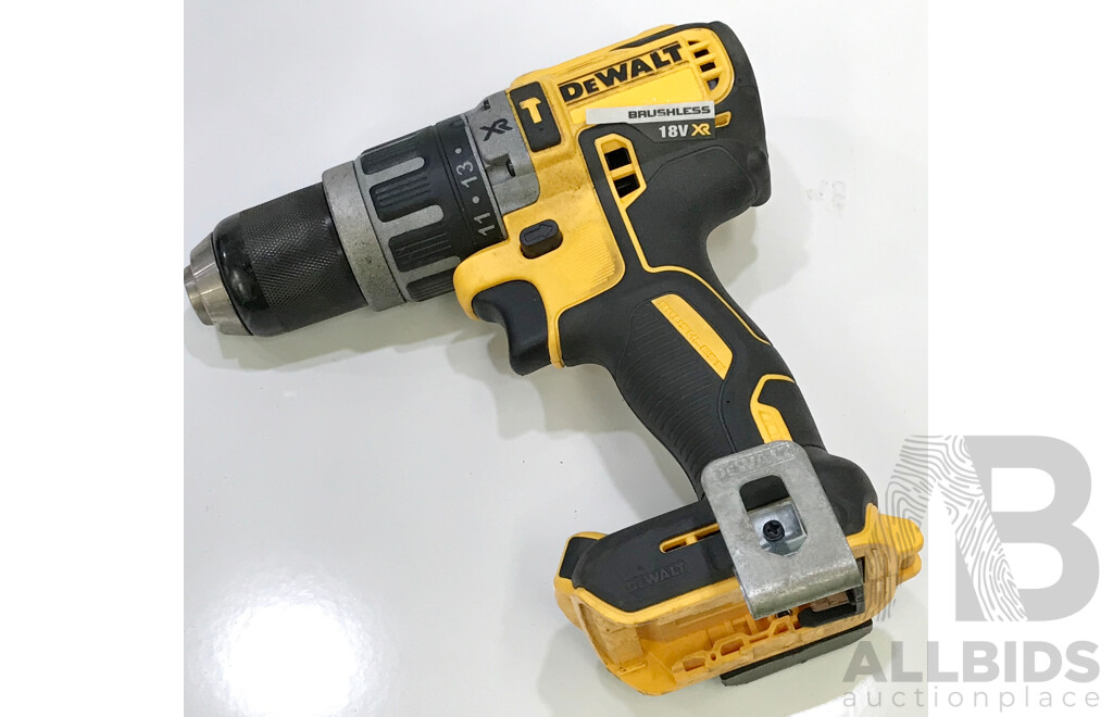 DeWalt 18V XR Li-Ion Cordless Brushless Hammer Drill - Skin Only