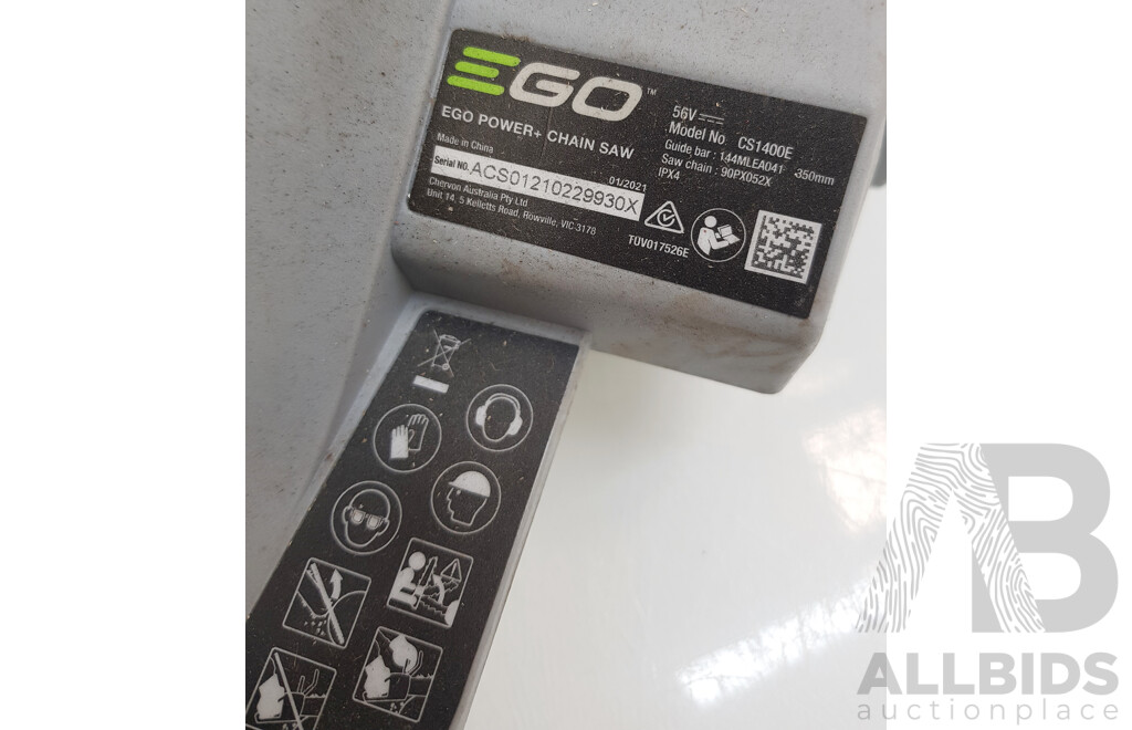 EGO (CS1400E) 35cm Chain Saw Skin