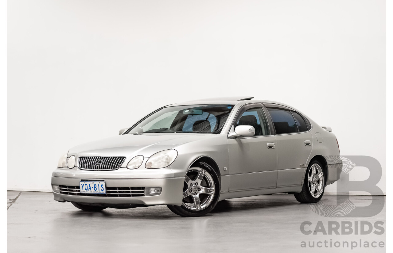 08/2000 Toyota Aristo JZS161 V300 Vertex Edition 4d Sedan Silver Twin Turbo 2JZ 3.0L - 11/2021 Import