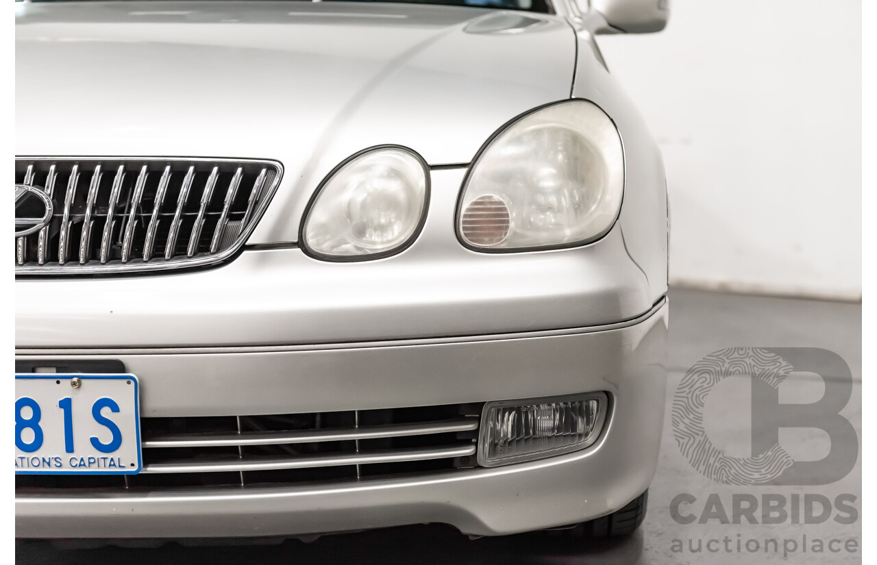 08/2000 Toyota Aristo JZS161 V300 Vertex Edition 4d Sedan Silver Twin Turbo 2JZ 3.0L - 11/2021 Import