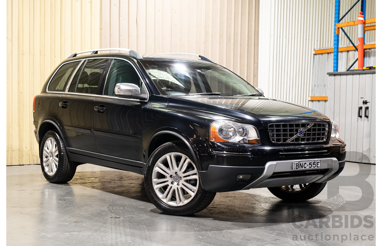 2/2010 Volvo XC90 D5 (AWD) MY11 4d Wagon Black Turbo Diesel 2.4L - 7 Seater