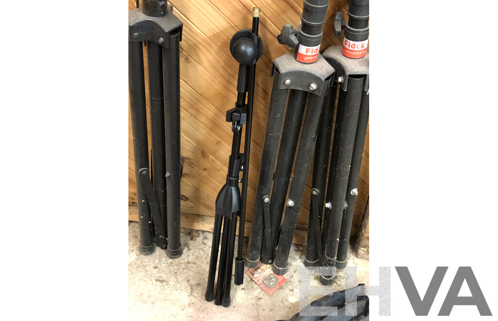 Three SPS502 Fidick Speaker Stands and Another