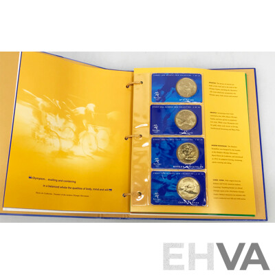 Sydney 2000 Olympics Australian Gold Medallists Stamp Album and Coin Collection