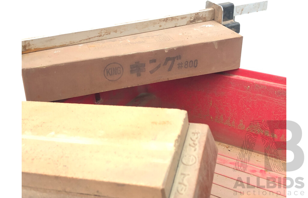 3x Sharpening Stones Made in Japan