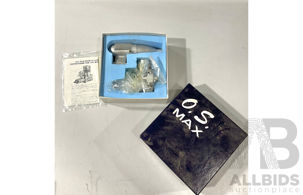 Boxed Vintage O.S Max-6 FSR ABC Remote Controled Engine