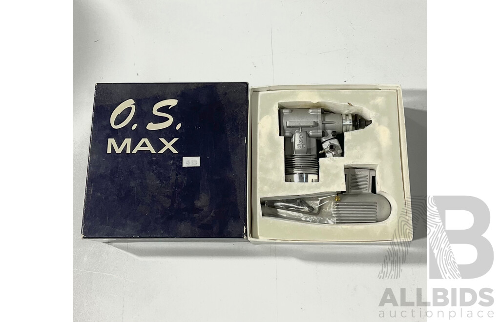 Boxed Vintage O.S Max-6 FSR Remote Controled Engine