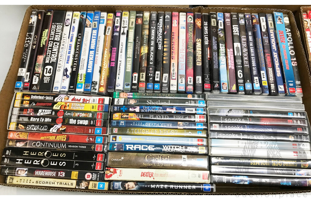 Bulk Lot of Assorted DVDs/Blu-Rays and VCDs Including Several Sci-Fi Series