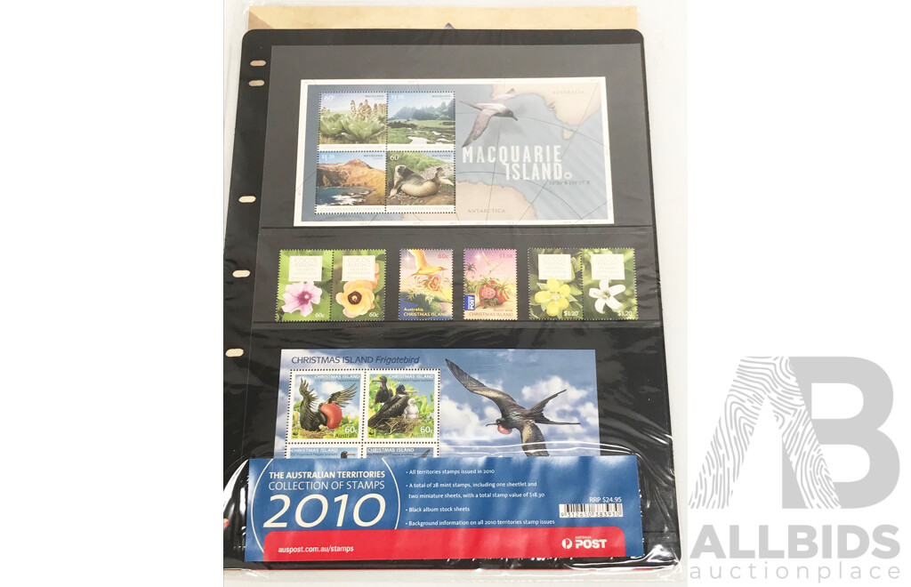 Collection of Australian Stamps Year 2010, 2011 and 2012