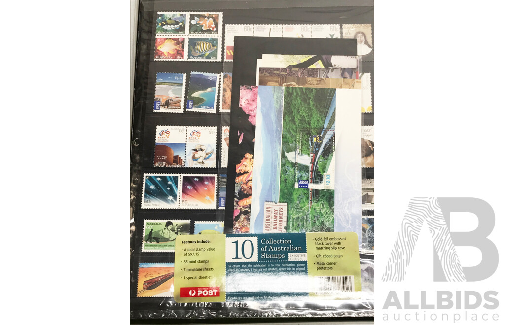 Collection of Australian Stamps Year 2010, 2011 and 2012