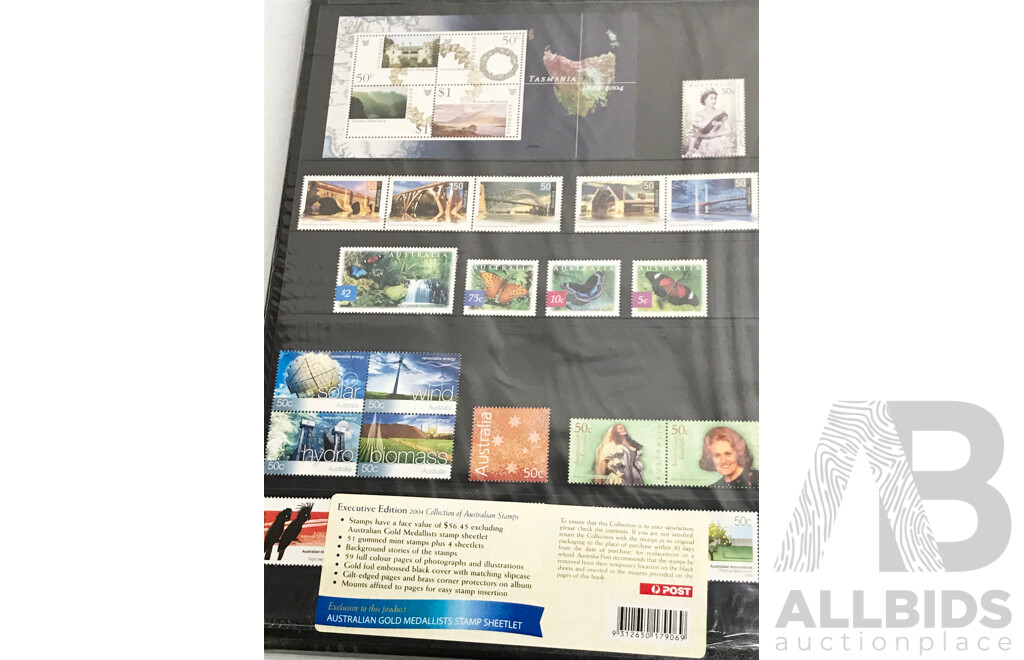Collection of Australian Stamps Year 2004, 2005 and 2006