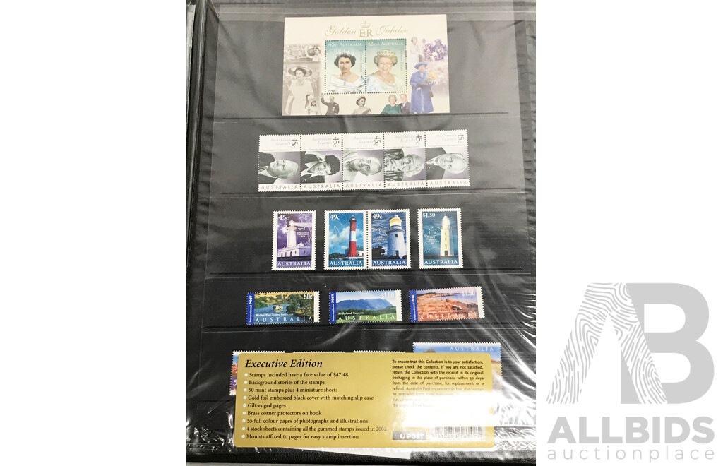 Collection of Australian Stamps Year 2001, 2002 and 2003