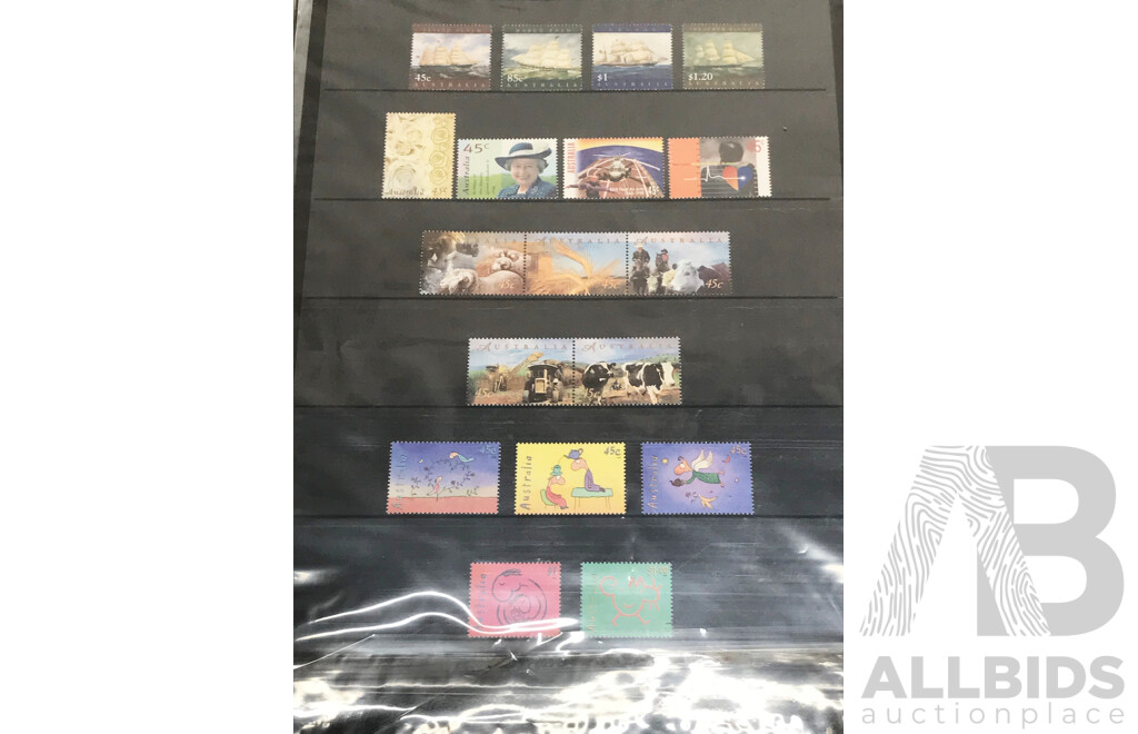 Collection of Australian Stamps Year 1998, 1999 and 2000