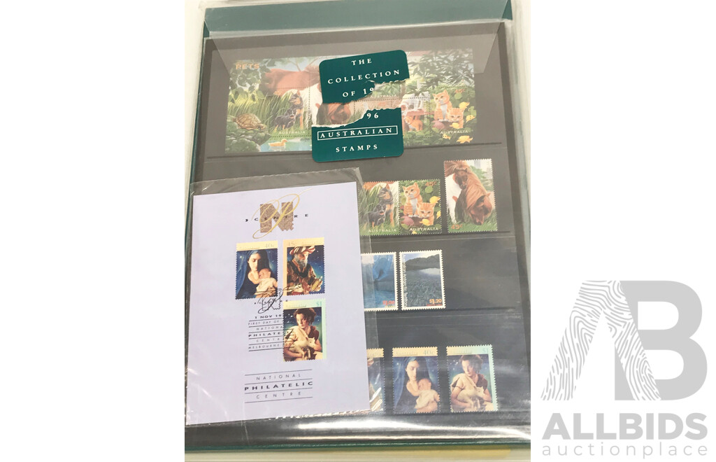 Collection of Australian Stamps Year 1995, 1996 and 1997