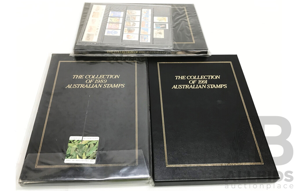 Collection of Australian Stamps Year 1989, 1990 and 1991