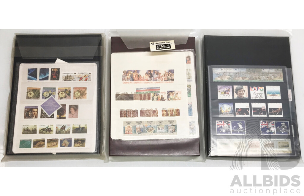 Collection of Australian Stamps Year 1986, 1987 and 1988