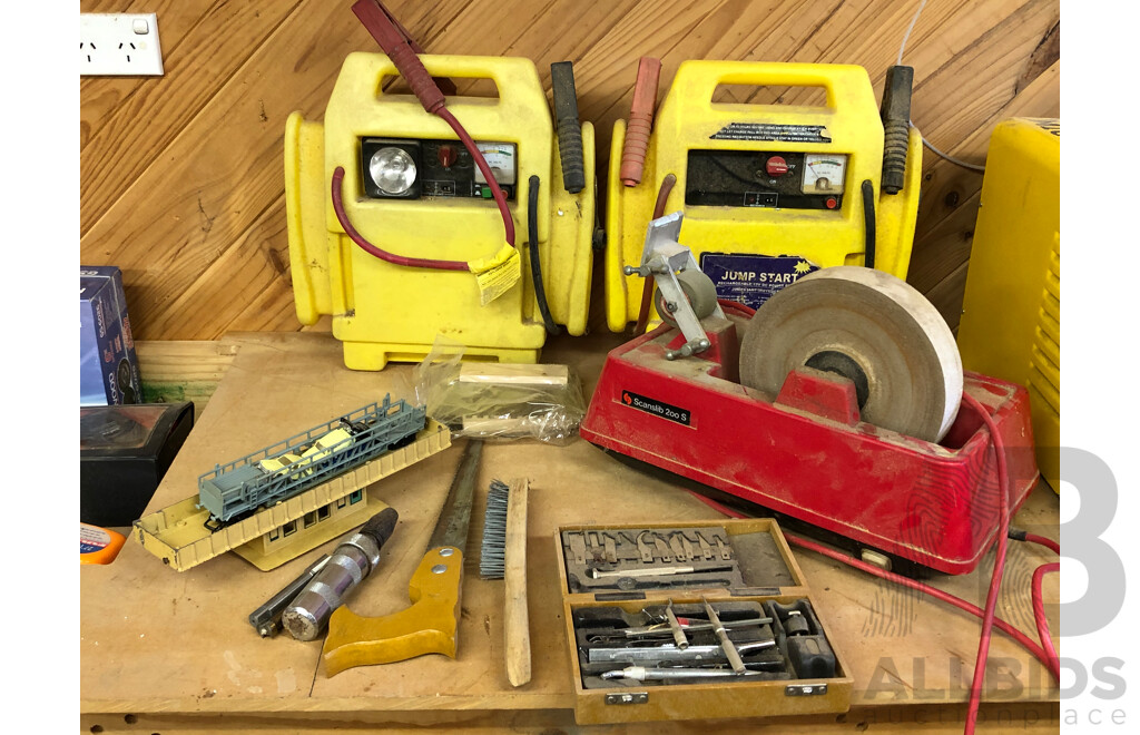 Assorted Lot of 2 Jump Start Packs, Fine Tip Woodworking Tools and More