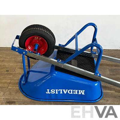 MEDALIST 100-Litre Builders Steel Tray Wheelbarrow - ORP $399.00