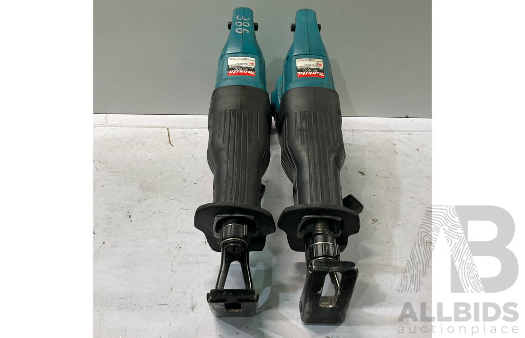 MAKITA (JR180D) Reciprocating Saw 18v (X2) W/ Charger - Lot of 3 - Total ORP $479.00
