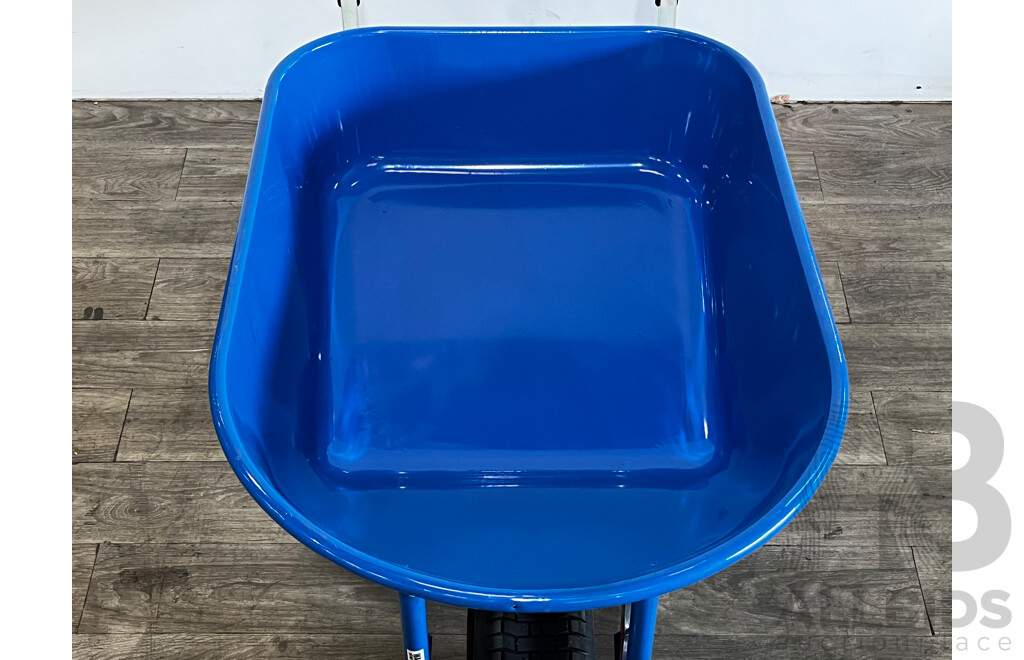 MEDALIST 100-Litre Builders Steel Tray Wheelbarrow - ORP $399.00