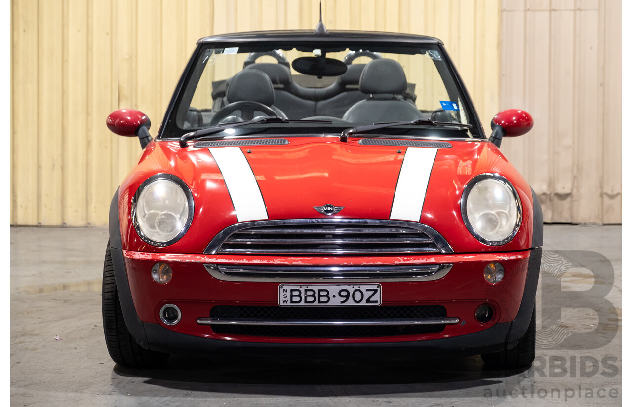 2/2007 Mini Cooper Cabrio R52 2d Cabriolet Red 1.6L