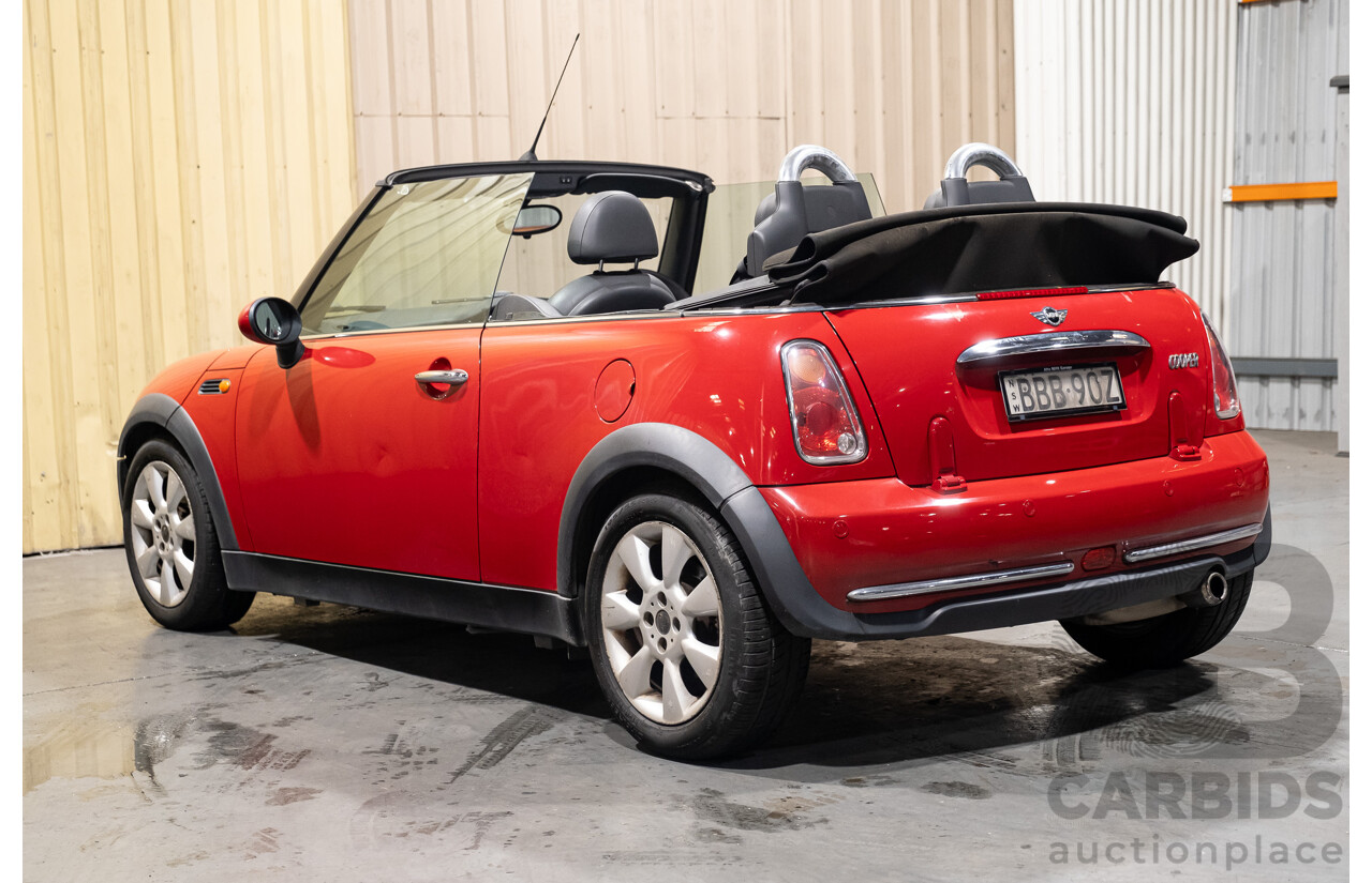 2/2007 Mini Cooper Cabrio R52 2d Cabriolet Red 1.6L