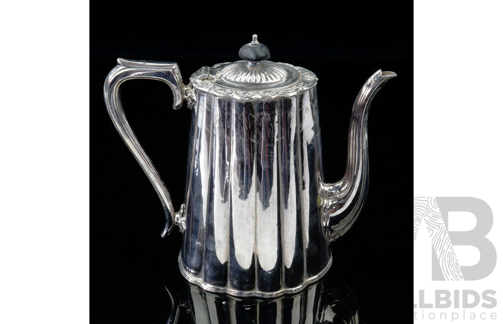 Vintage Silver Plate Teapot with White Metal Fittings, Sheffield