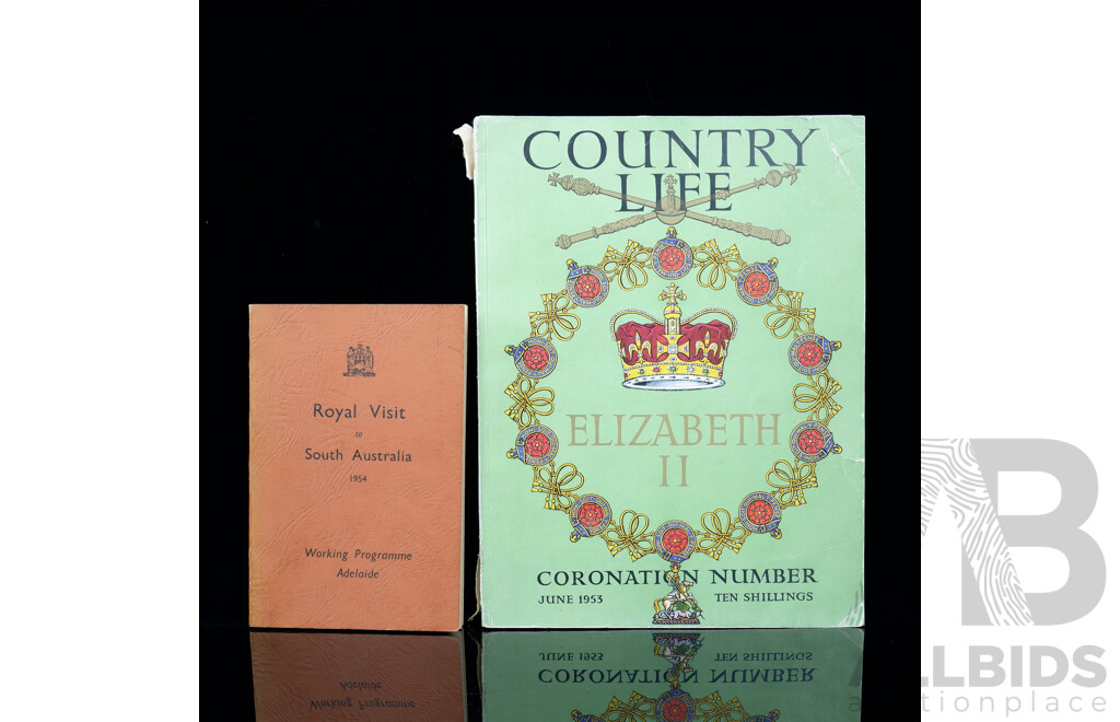 Two Vintage Books Relating to Royal Visits to Australia, 1954 & 1953