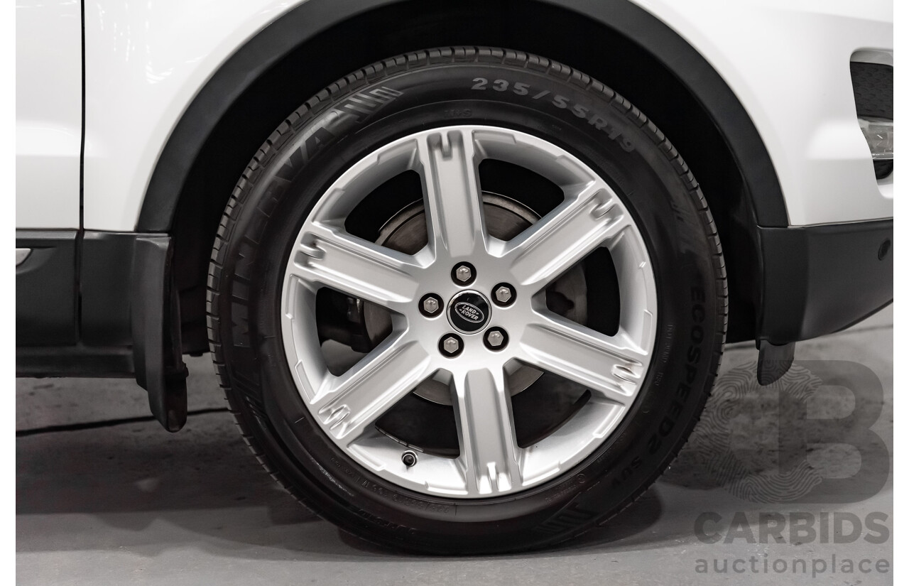 4/2013 Range Rover Evoque TD4 PURE LV (AWD) MY13 5d Wagon Fuji White Turbo Diesel 2.2L