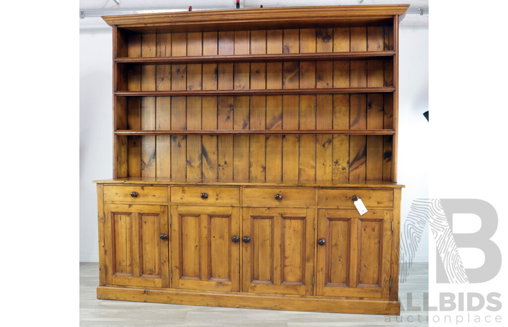 Large Vintage Pine Dresser