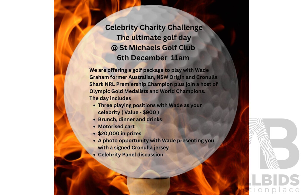 The Ultimate Golf Day with Wade Graham @ St Michaels Golf Club 6th December 11am