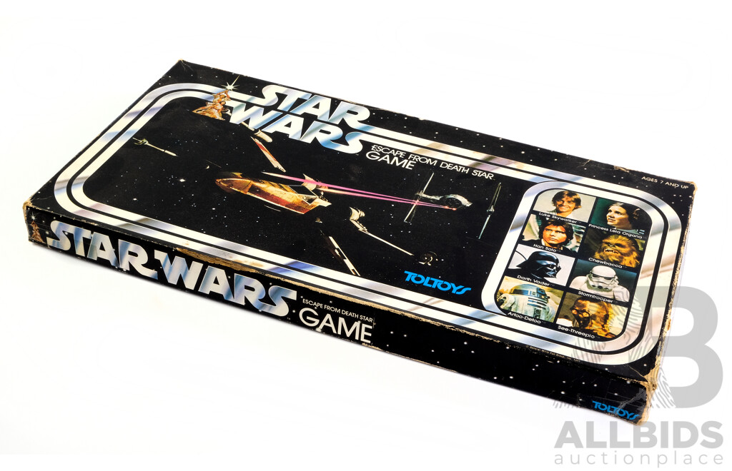 Vintage Toltoys Star Wars Escape From Death Star Board Game