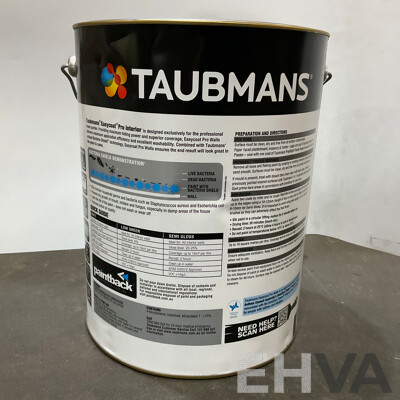 TAUBMANS Lot of 6 Easy Coat PRO Low Sheen White for Walls Paint 10L - Estimated Total ORP $960.00