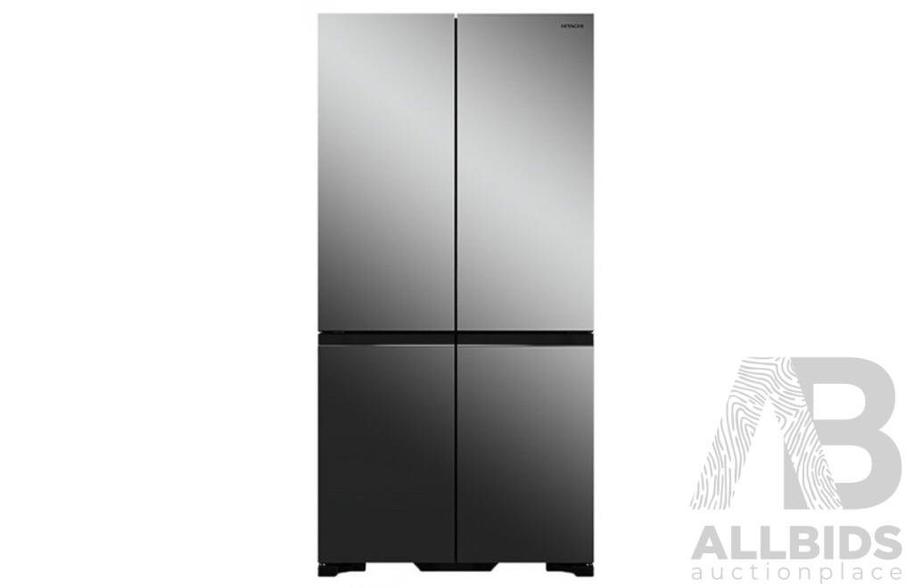 HITACHI RWB640VT0XMIR - 638L 4 Door French Door Refrigerator with Ice - Mirror Glass  ORP $3,799