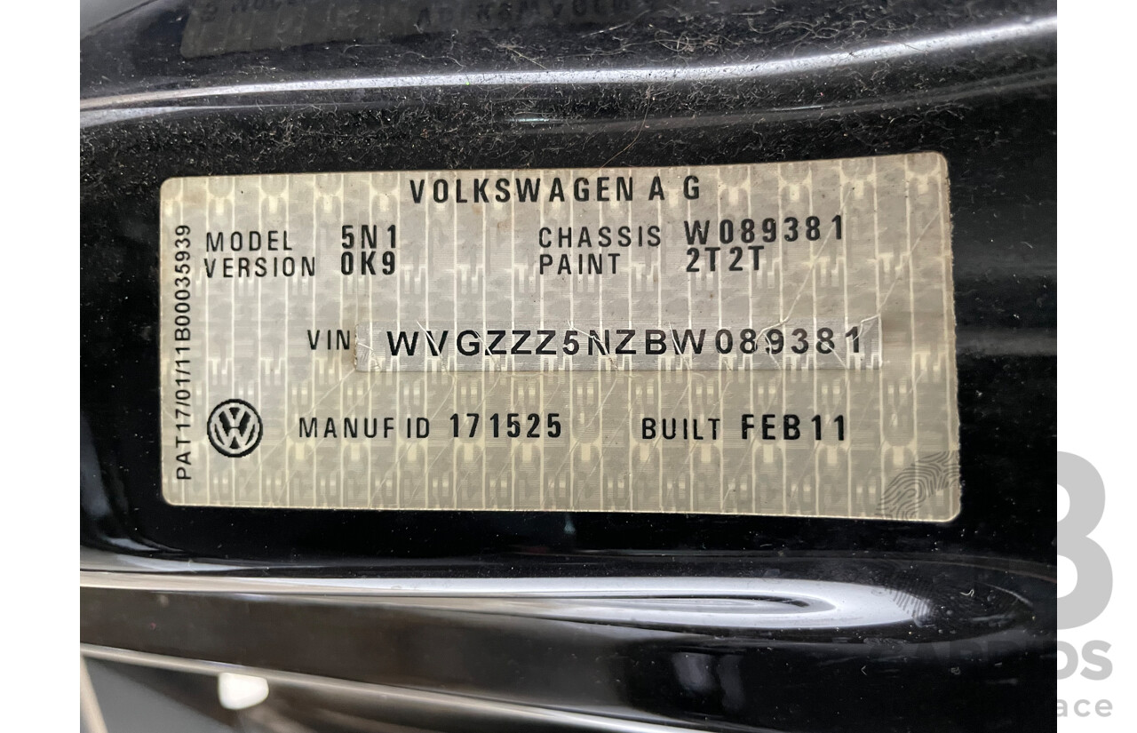 4/2011 Volkswagen Tiguan 125 TSI 5NC MY11 4d Wagon Black 2.0L