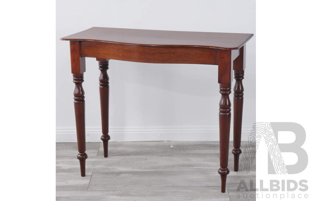Antique Style Timber Console Table with Turned Legs