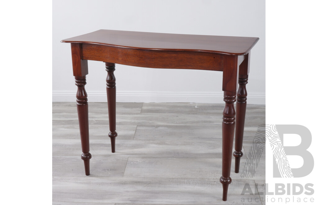 Antique Style Timber Console Table with Turned Legs