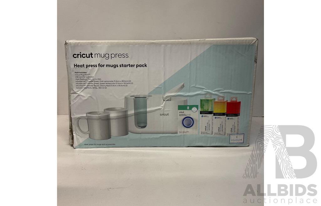 CRICUT Mug Press Heat Press for Mugs Starter Pack - ORP $349.00