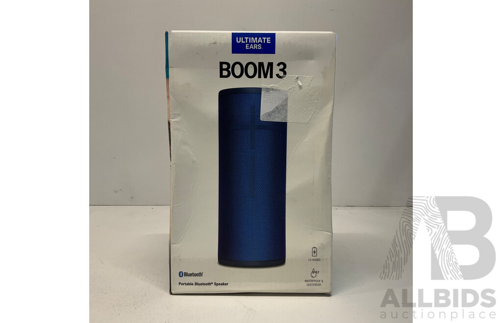 ULTIMATE EARS BOOM 3 Portable Bluetooth Speaker (Lagoon Blue) - ORP$169.00