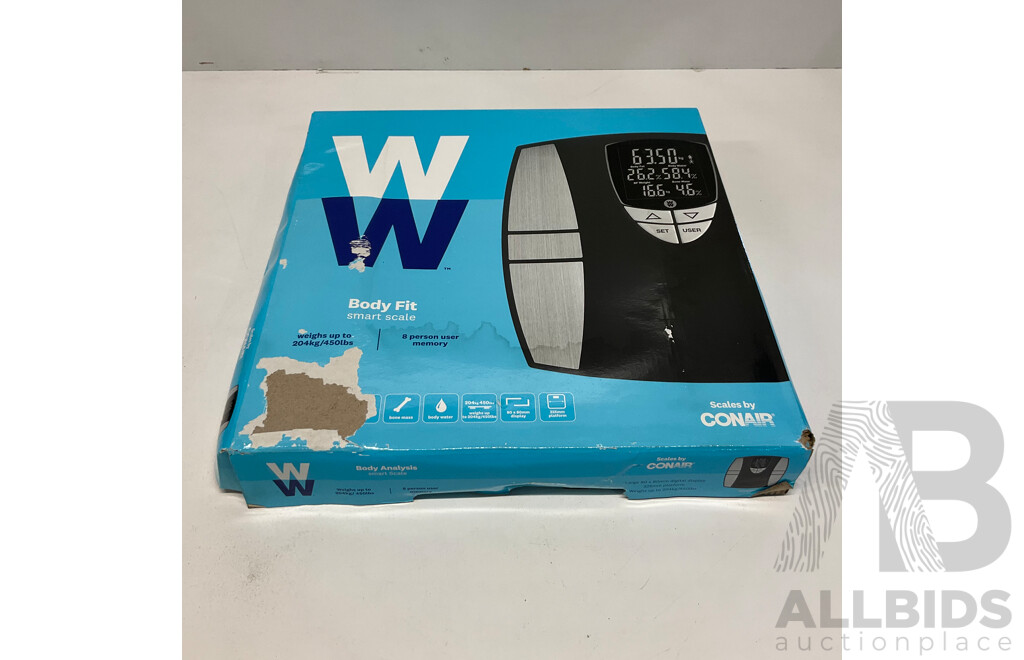 WW Bodyfit  WW800A Smart Scale & MEDISANA Body BS460 Analysis Scale  - Lot of 2 - Estimated Total ORP$188.00