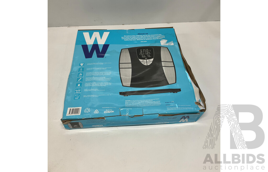 WW Bodyfit  WW800A Smart Scale & MEDISANA Body BS460 Analysis Scale  - Lot of 2 - Estimated Total ORP$188.00