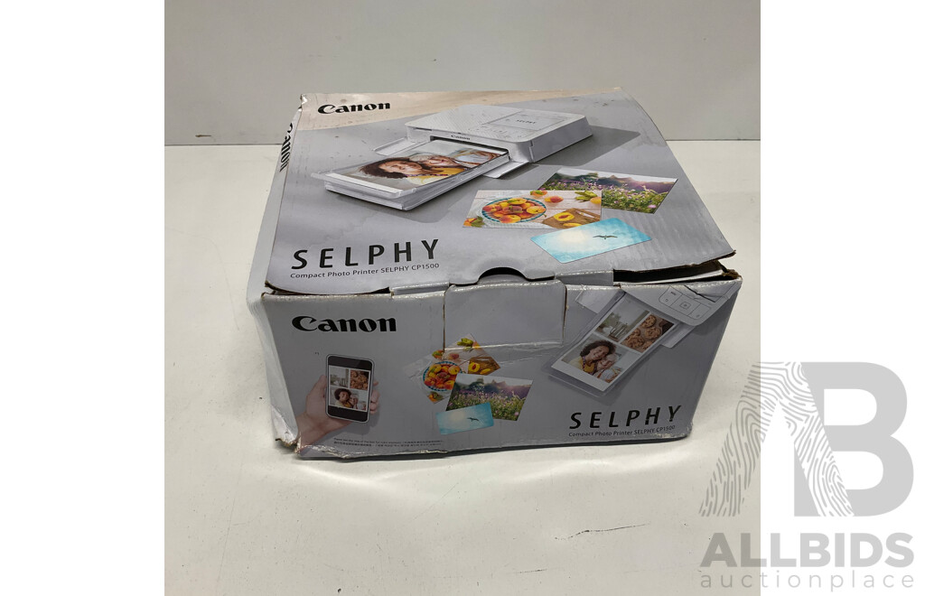 CANON Selphy CP1500 Compact Photo Printer - White - ORP $239.00