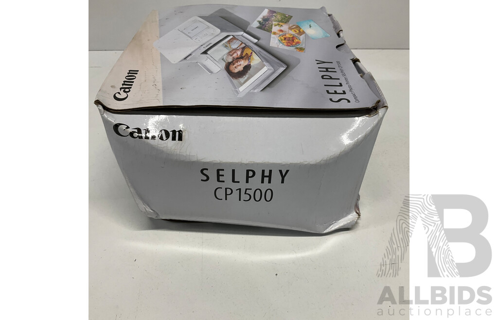 CANON Selphy CP1500 Compact Photo Printer - White - ORP $239.00