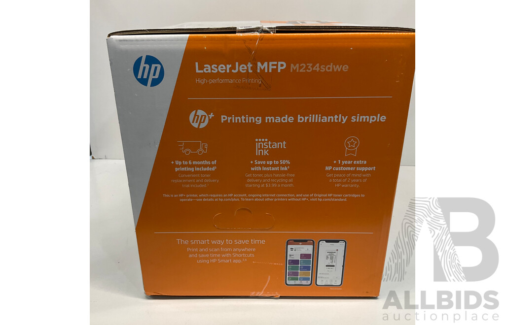 HP LaserJet M234sdwe Mono Laser Multifunction Printer - ORP $318.00