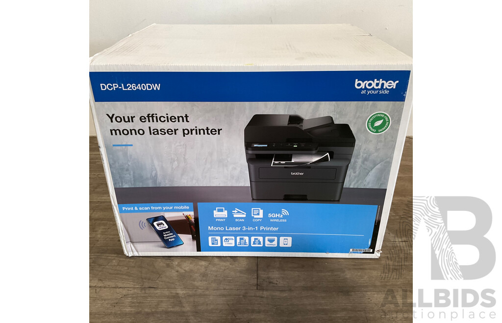 BROTHER DCP-L2640DW All-in-One Mono Laser Printer - ORP $289.00