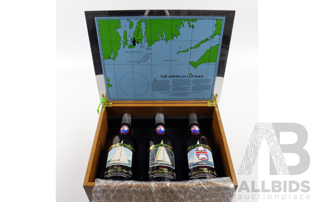 1970 Thomas Hardy Vintage Port Set, Released for the 1983 America's Cup in Presentation Box, 750ml